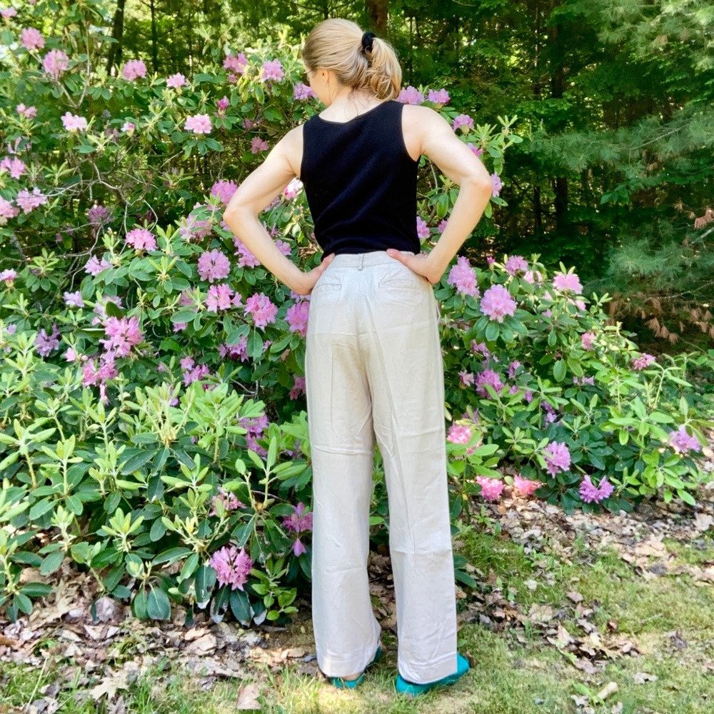 Super Comfy Linen Pants, Relaxed Fit, Big Pockets! Newport News Med Lg